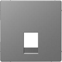 Лицевая панель Schneider Electric Merten D-Life для 1-м. розетки RJ11 сталь картинка